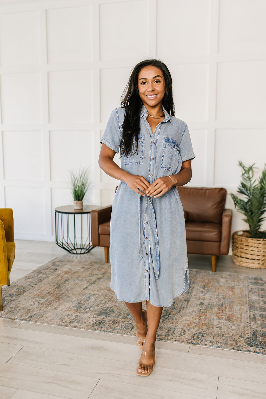 Wait For It Denim Shirtdress - Shop All Around Divas