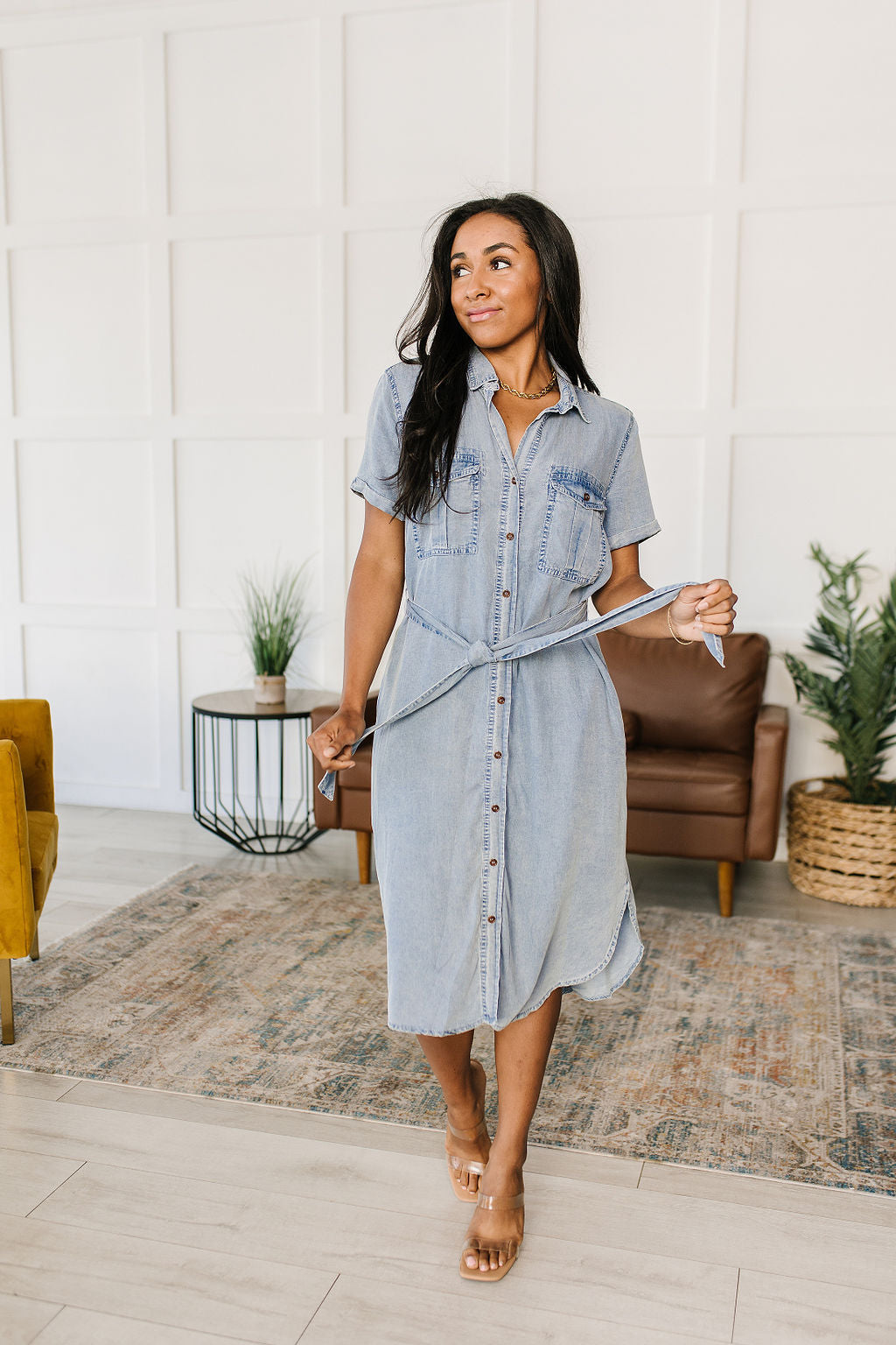 Wait For It Denim Shirtdress - Shop All Around Divas