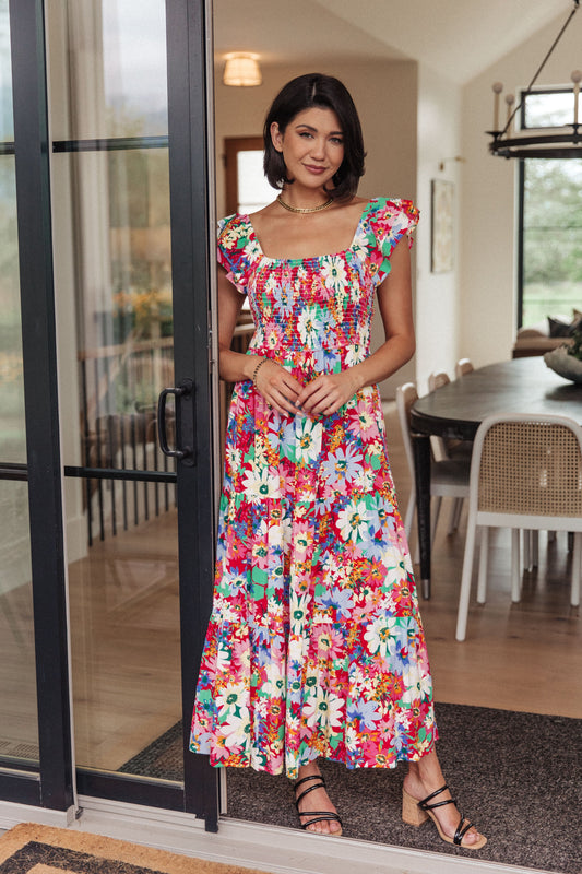 Walk in the Flowers Maxi Dress - Shop All Around Divas