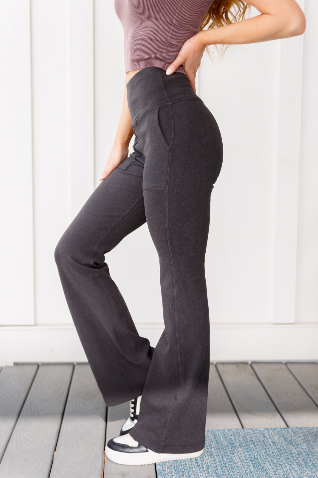 Where are You Flared Leggings in Black - Shop All Around Divas