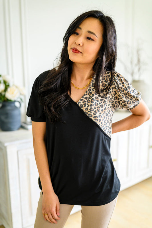 Wild Surprise V-Neck Top - Shop All Around Divas