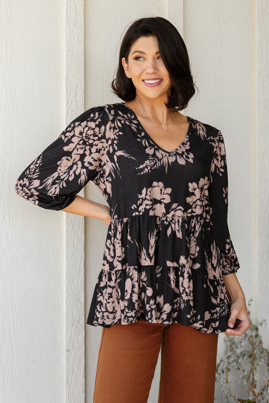 Your Choice V-Neck Floral Top - Shop All Around Divas
