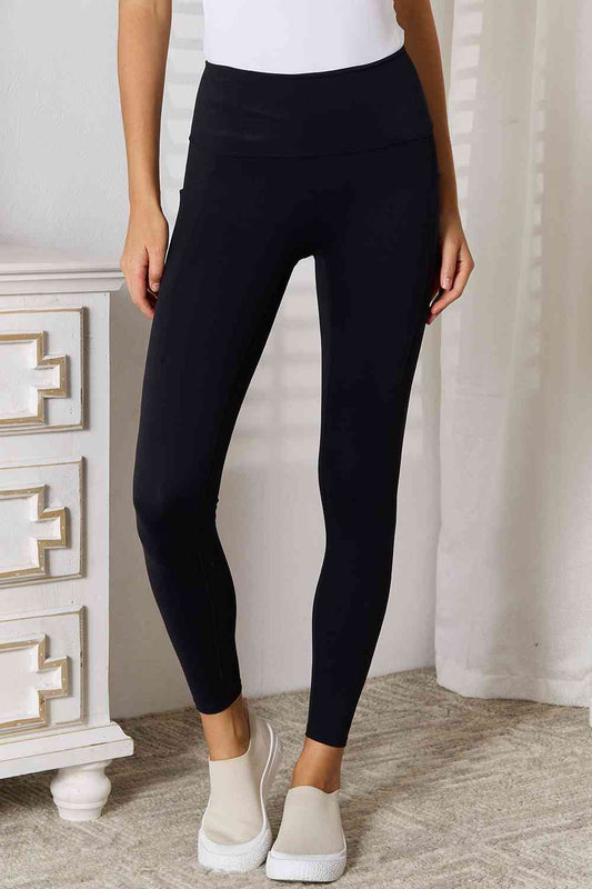 Basic Bae Wide Waistband Sports Leggings - Shop All Around Divas