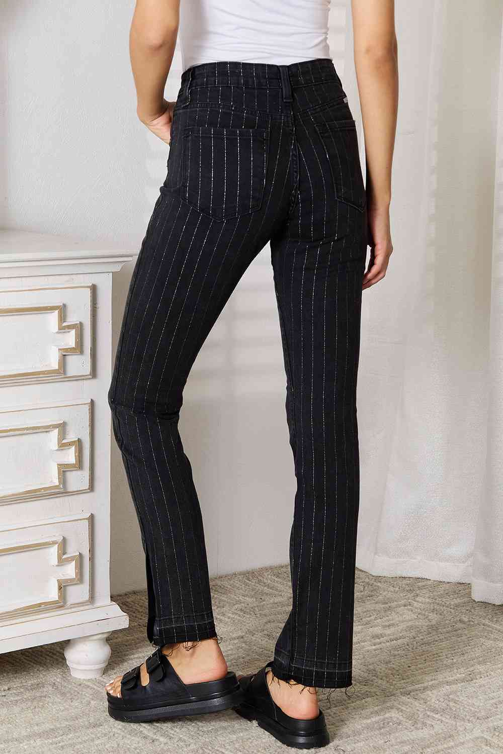 Kancan Striped Pants with Pockets - Shop All Around Divas