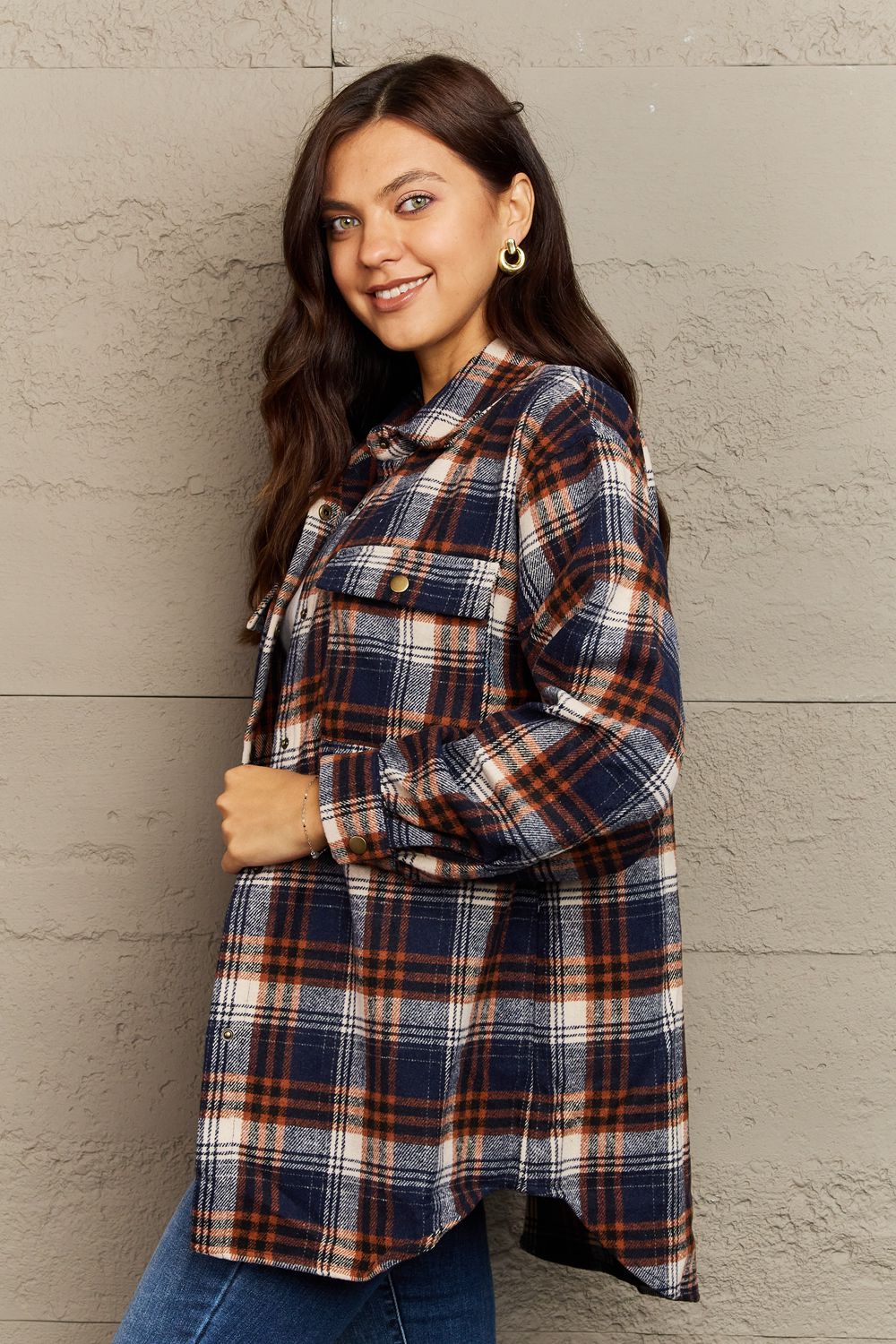 Katrina Plaid Shacket Jacket - 8 Colors - Shop All Around Divas