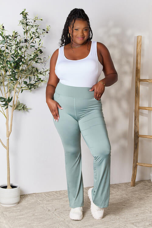 Heimish Full Size Wide Waistband Sports Pants - Shop All Around Divas