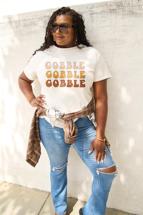 Simply Love GOBBLE Short Sleeve T-Shirt