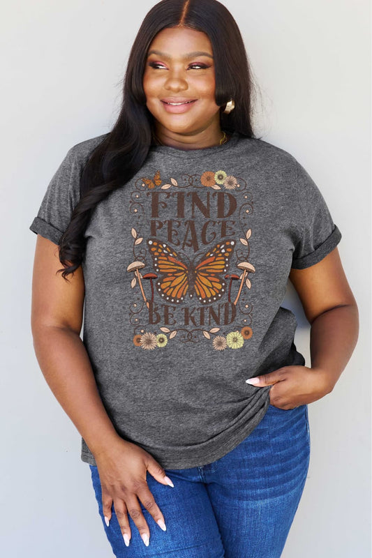 FIND PEACE BE KIND Graphic T-Shirt - 4 Colors