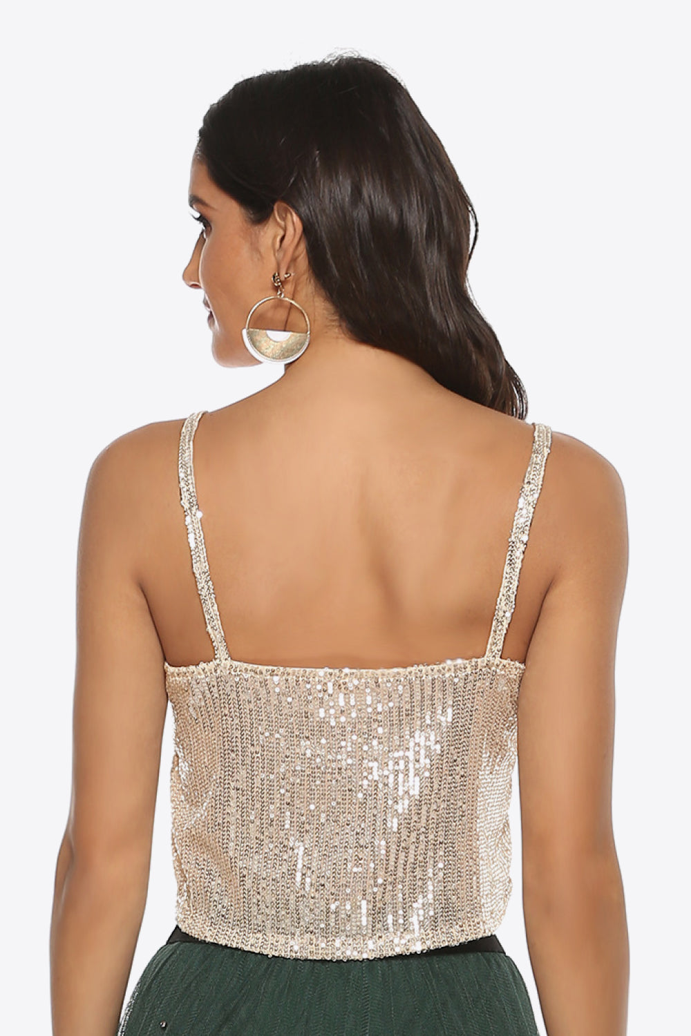 Lauren Sequin Cropped Cami - 2 Colors - Shop All Around Divas