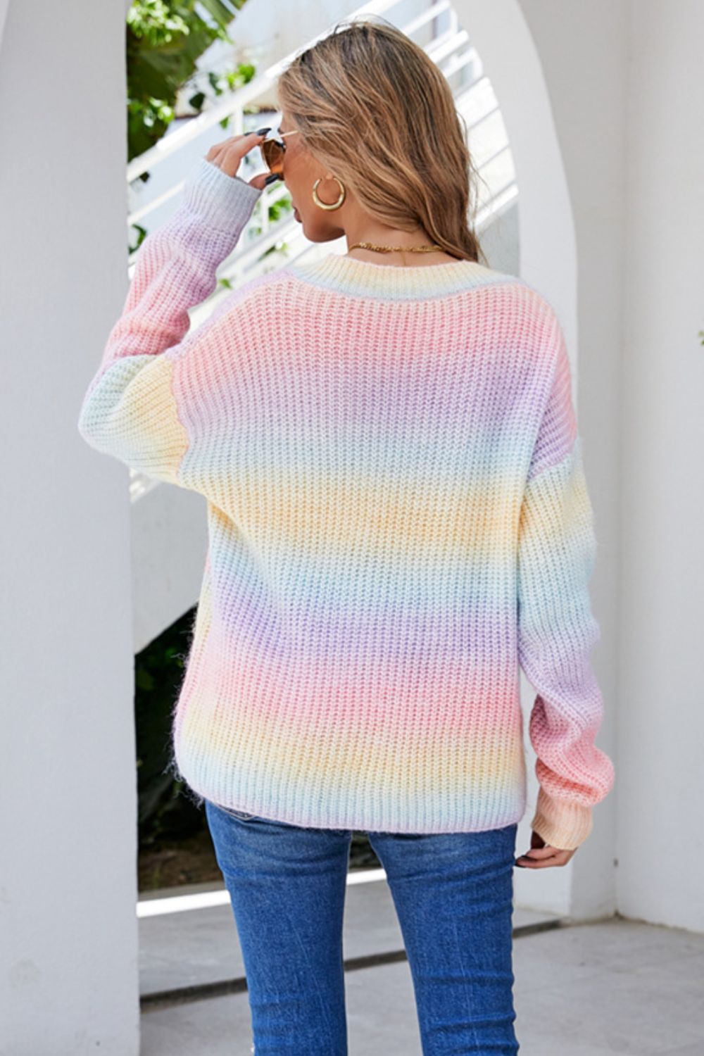 Under The Rainbow Multicolored Sweater