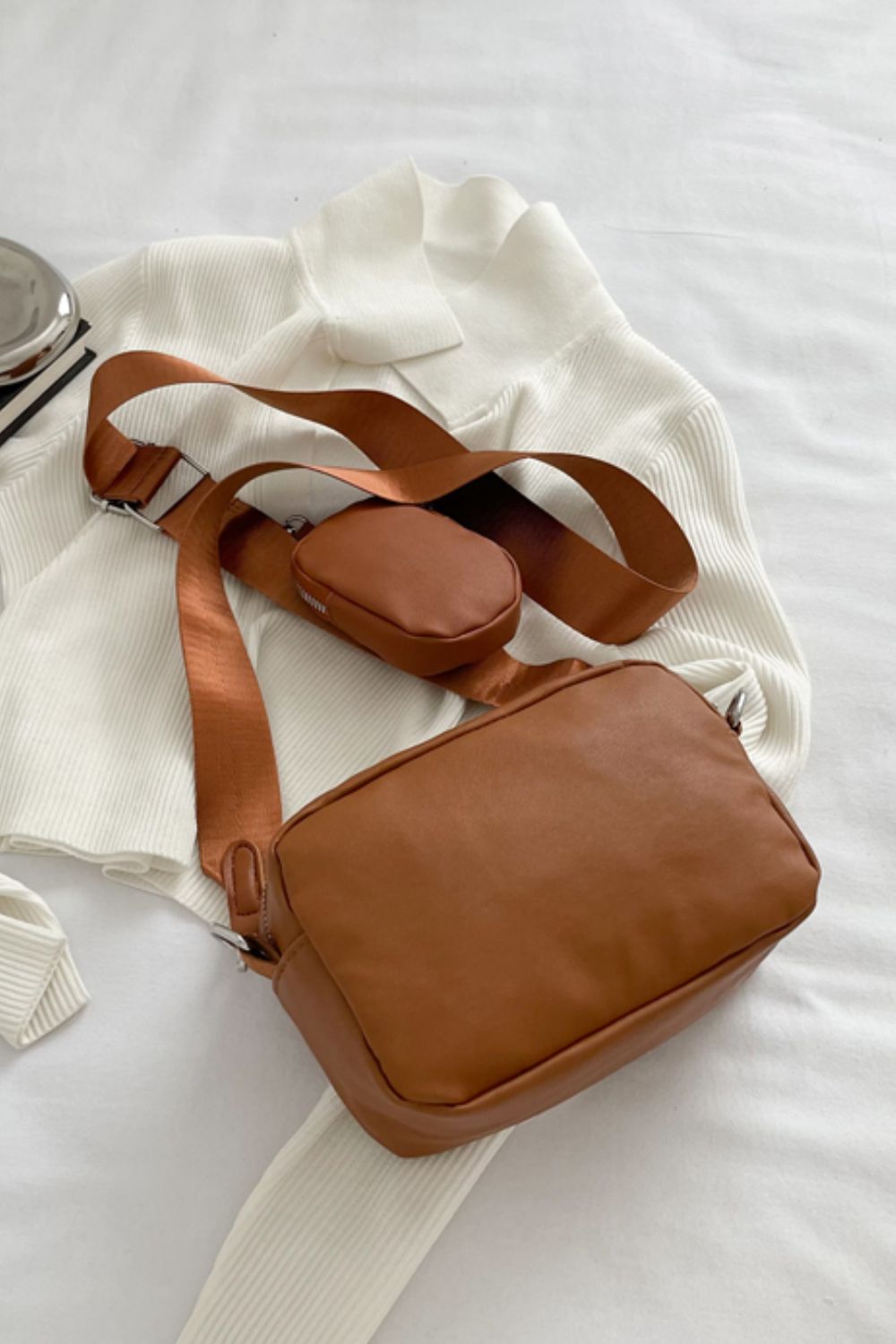Emma Shoulder Bag with Small Purse - 4 Colors