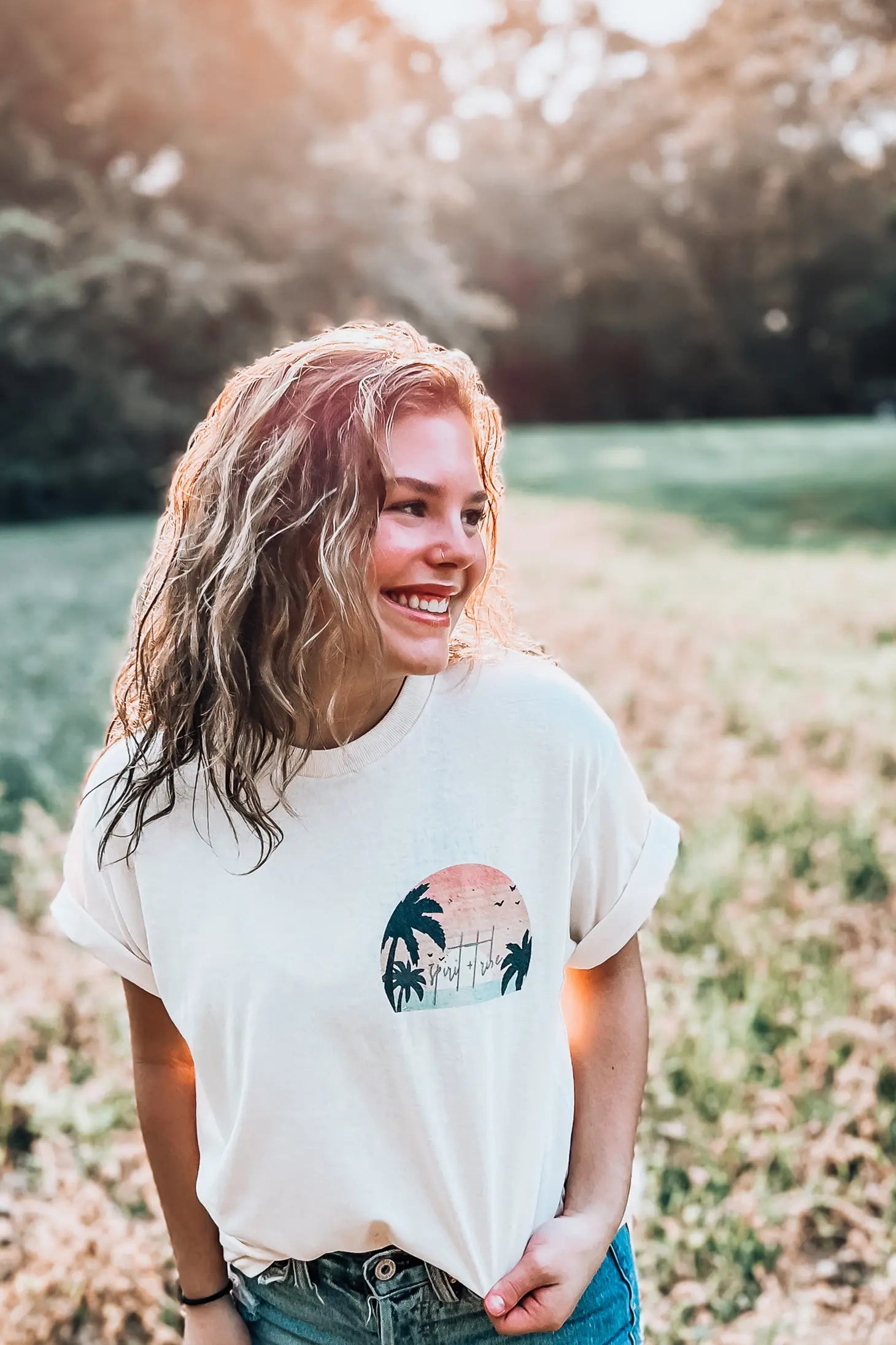 Chasing Sunsets Tee - Shop All Around Divas