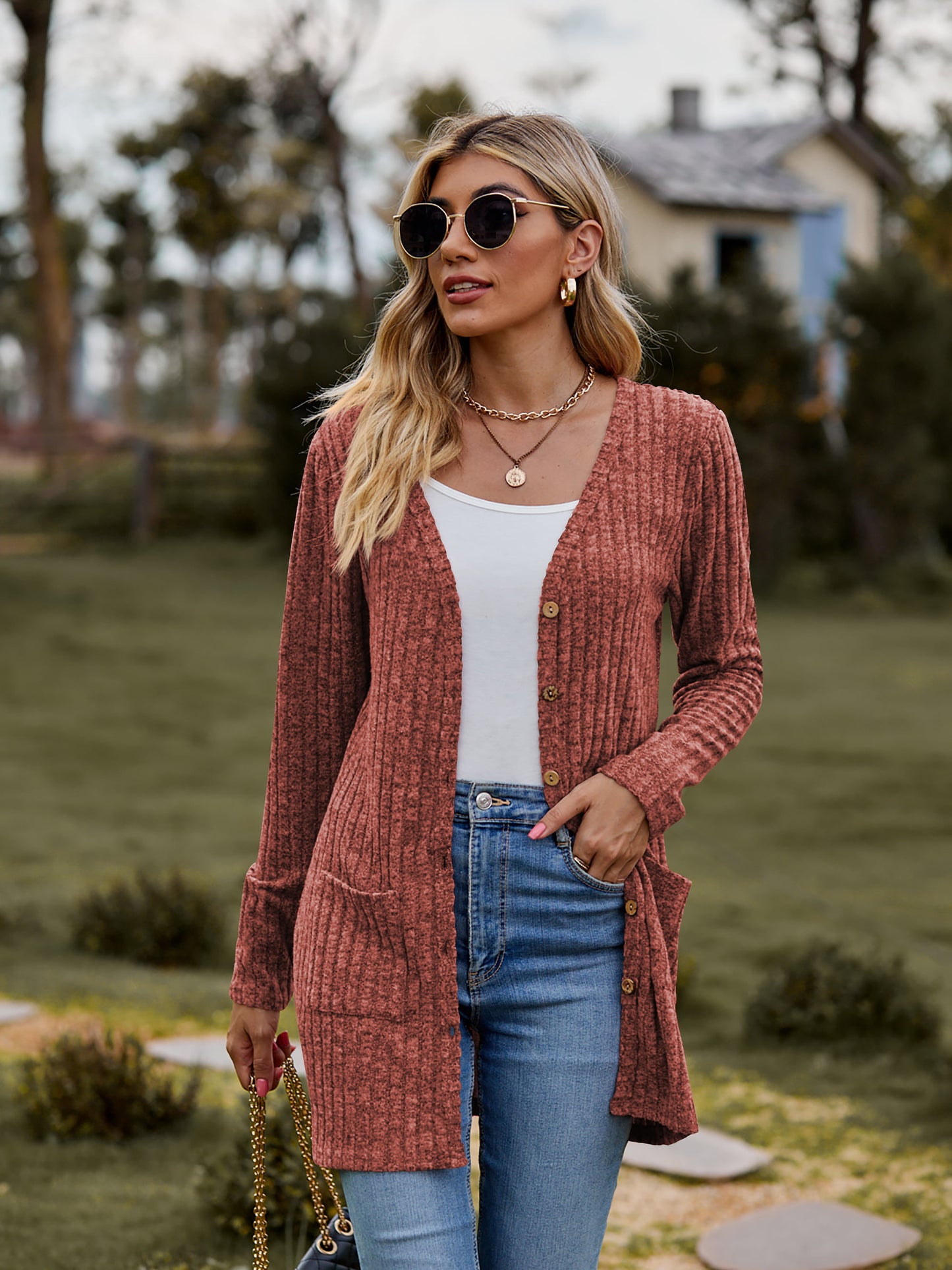 The BEST Ribbed Button-UP Cardigan - 7 Colors - Shop All Around Divas