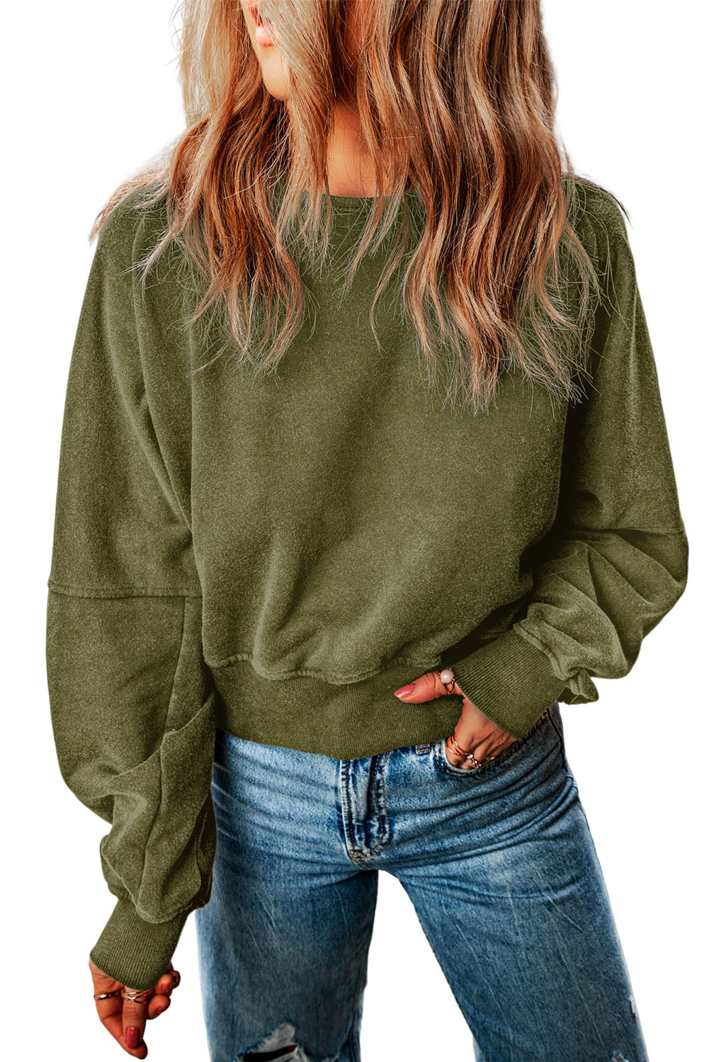 Olivia Open Back Sweatshirt - Shop All Around Divas