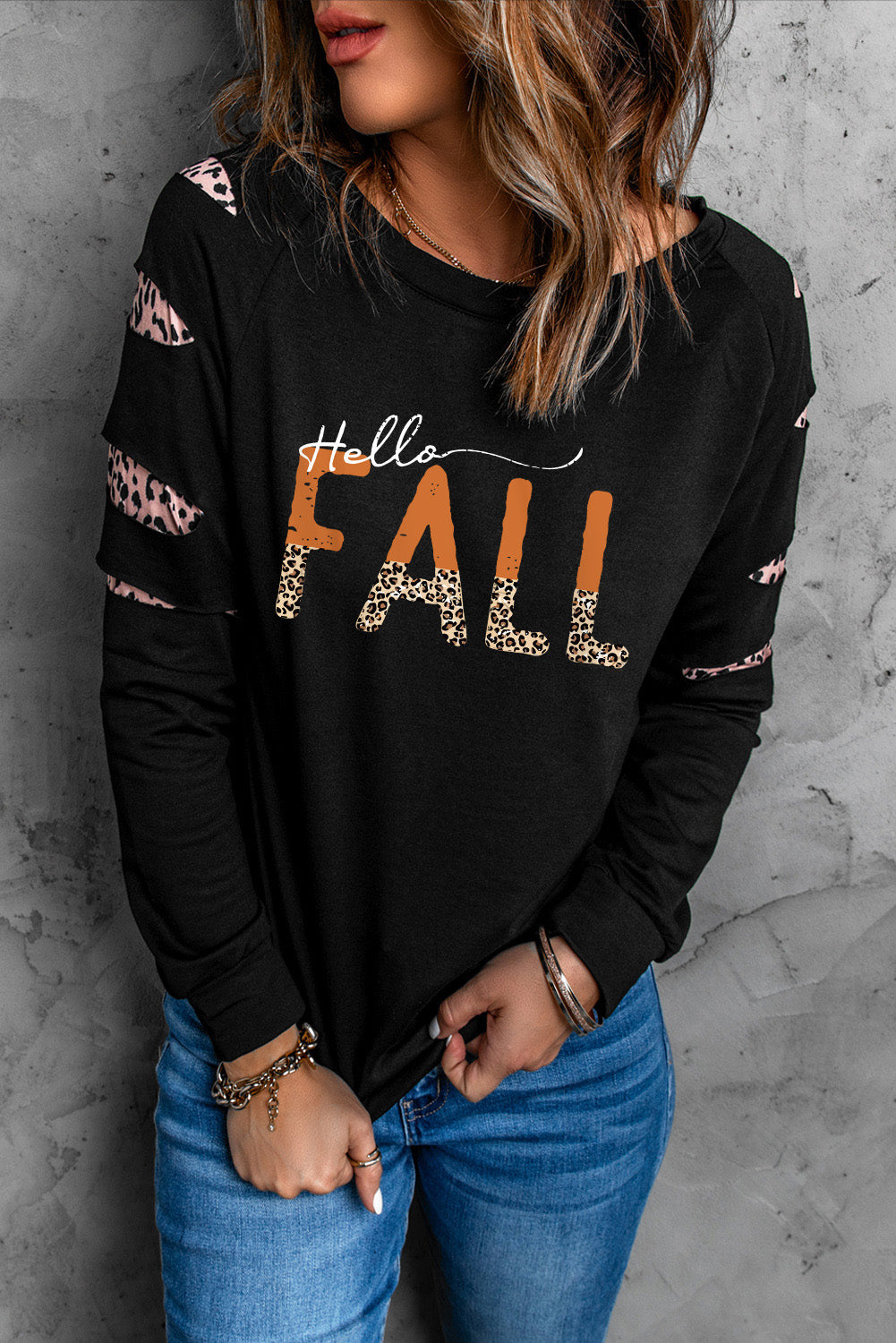 HELLO FALL Graphic Sweatshirt - Shop All Around Divas
