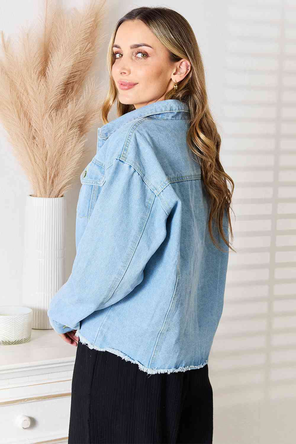 Jariann Raw Hem Denim Jacket