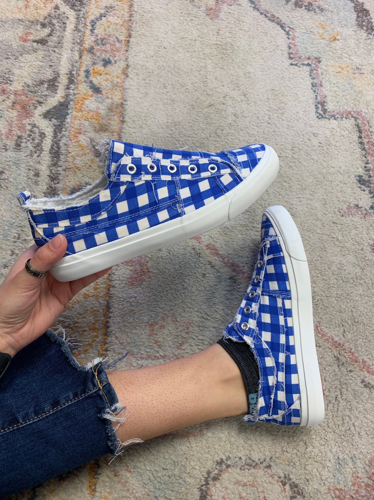 Babalu Corkys - Blue Gingham Corkys