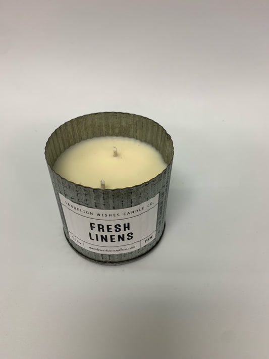 Fresh Linens Tin Candle